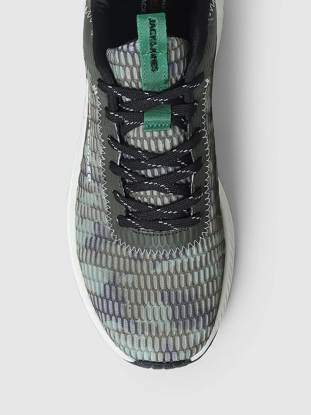 Green Camo Print Mesh Sneakers - Image 7