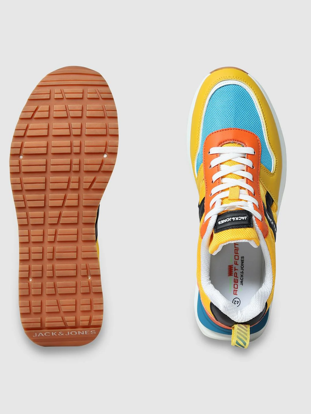 Yellow Colourblocked Sneakers - Image 5
