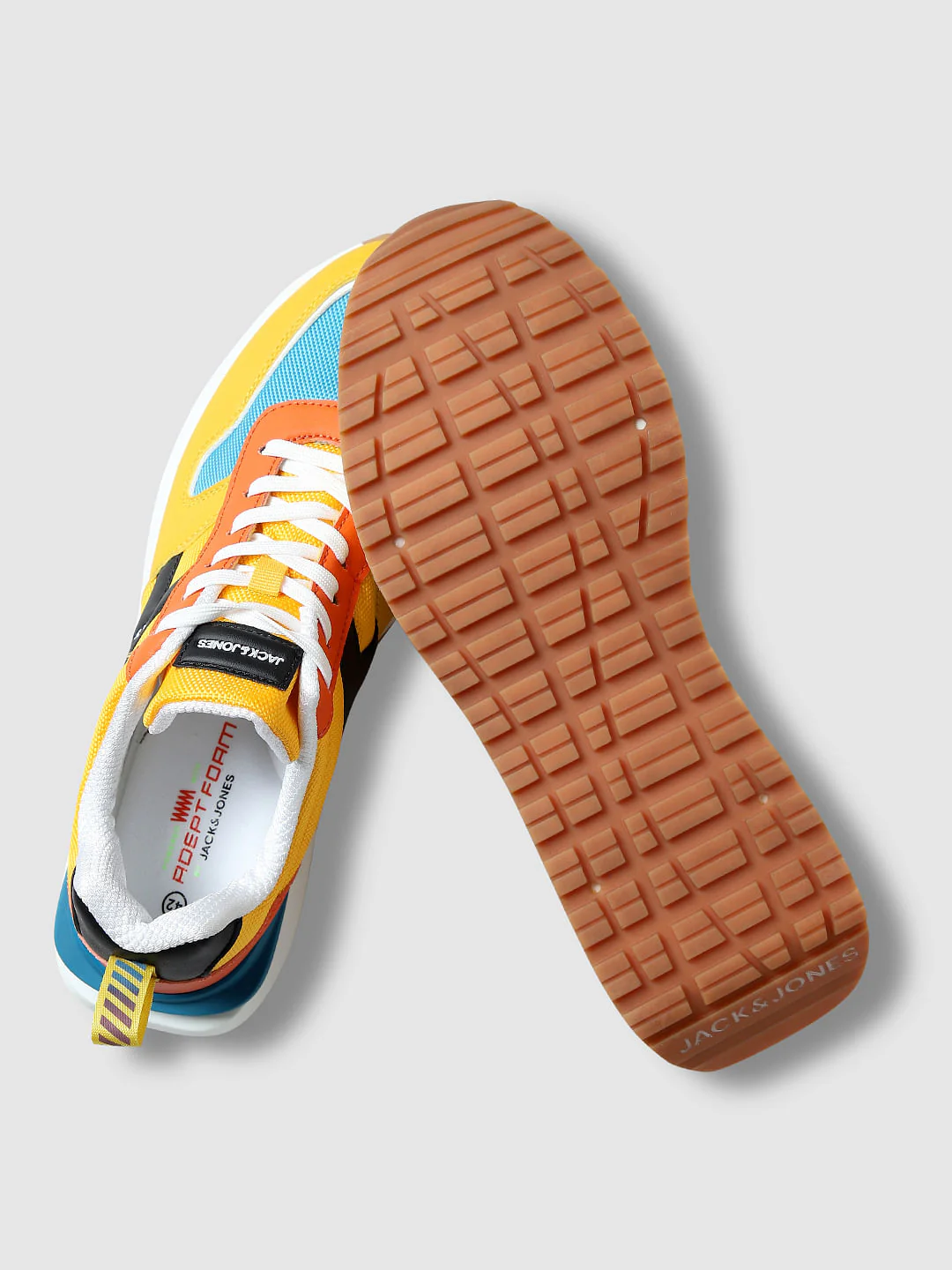 Yellow Colourblocked Sneakers - Image 6