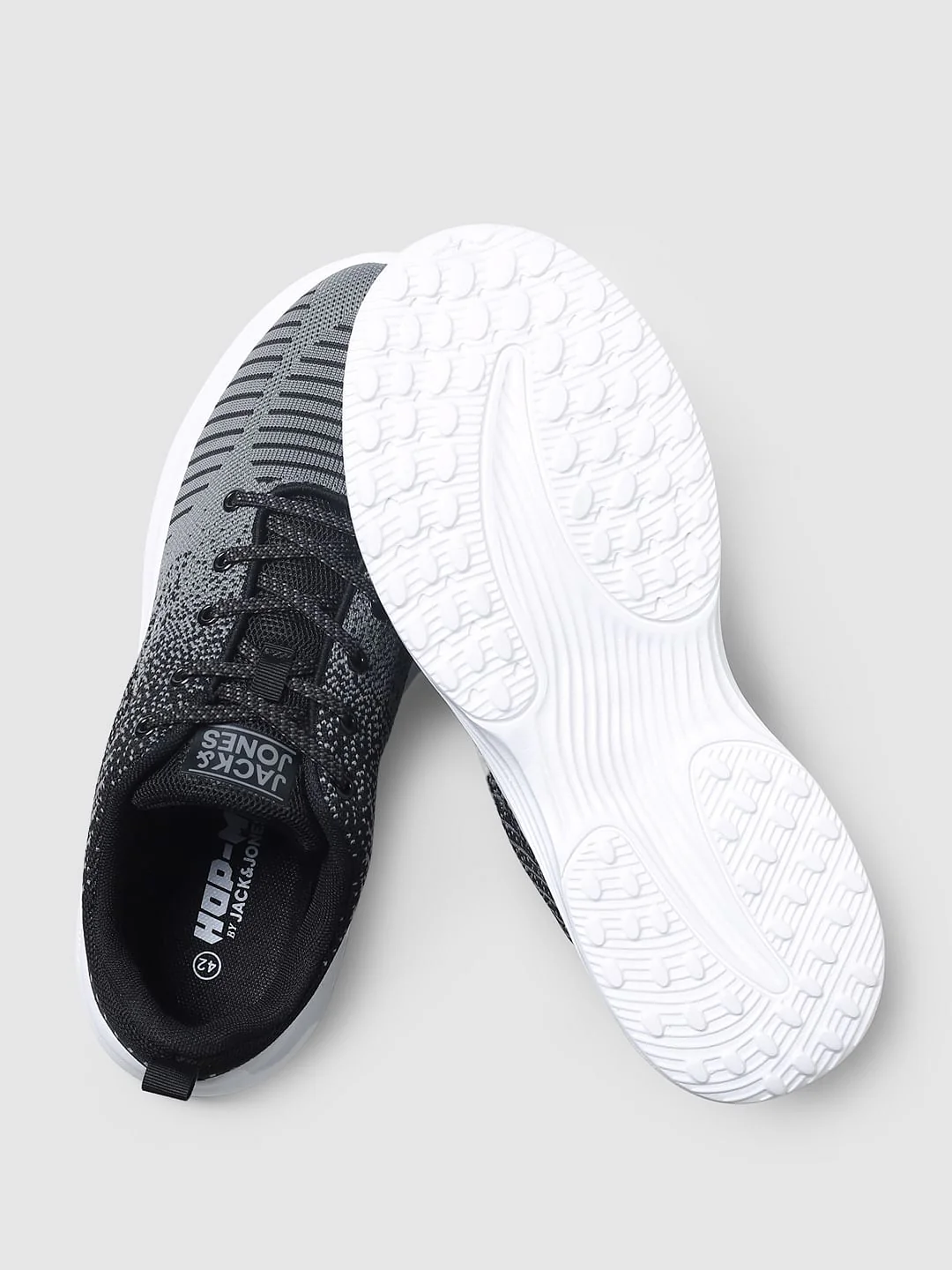 Black Mesh Lace-Up Sneakers - Image 5