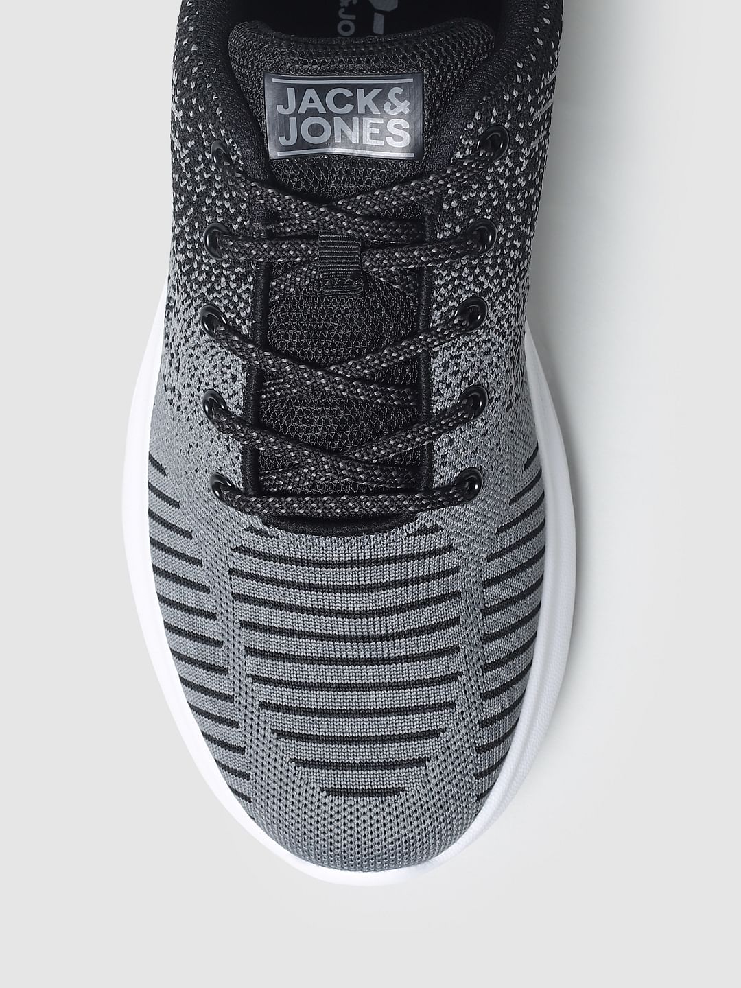 Black Mesh Lace-Up Sneakers - Image 6