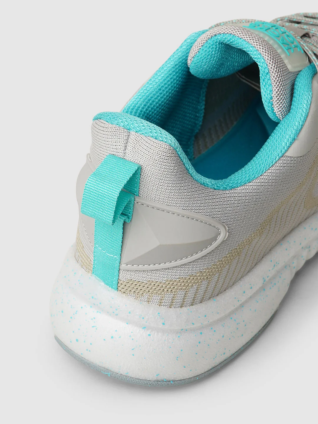 Grey Logo Print Mesh Sneakers - Image 8