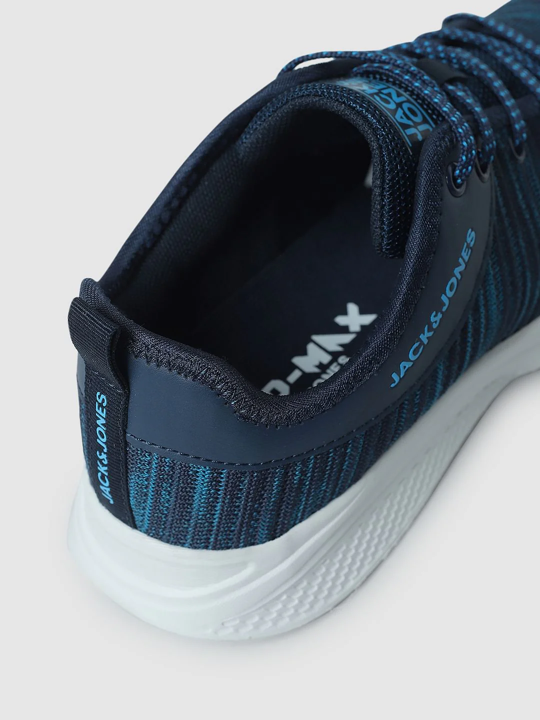 Blue & Black Printed Lace-Up Sneakers - Image 8
