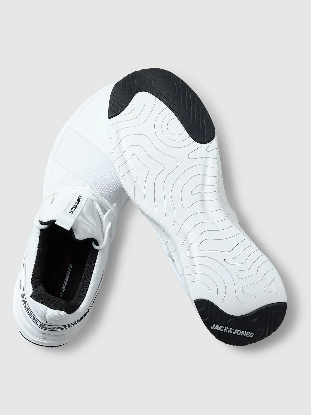 White Flex Sole Knitted Sneakers - Image 6