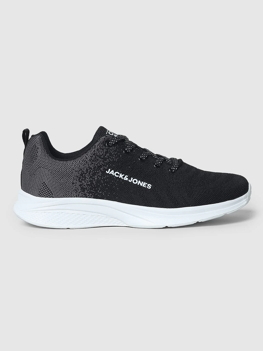 Black Gradient Lace-Up Sneakers - Image 3