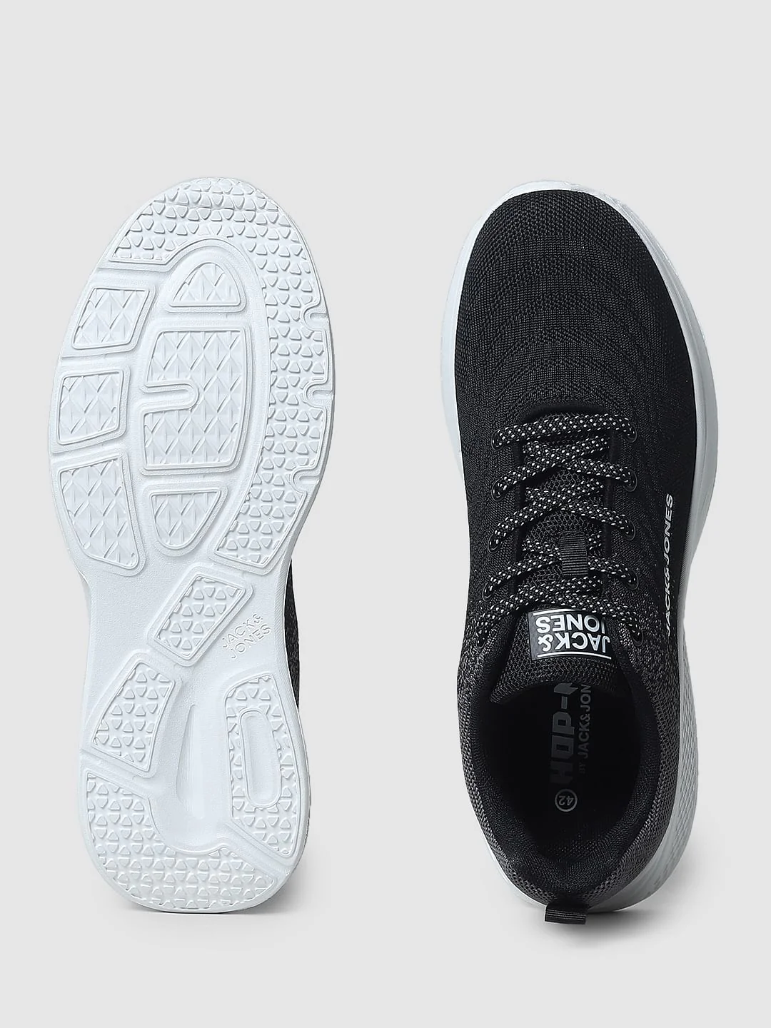 Black Gradient Lace-Up Sneakers - Image 5