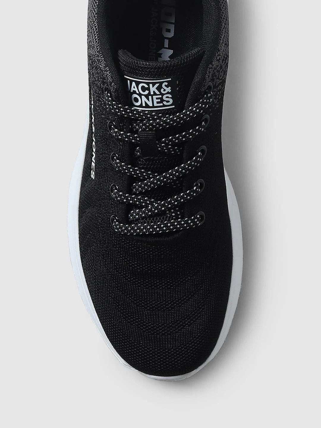 Black Gradient Lace-Up Sneakers - Image 7