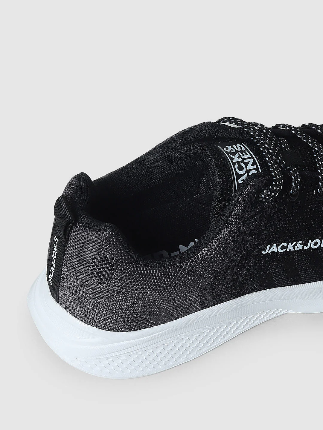 Black Gradient Lace-Up Sneakers - Image 8