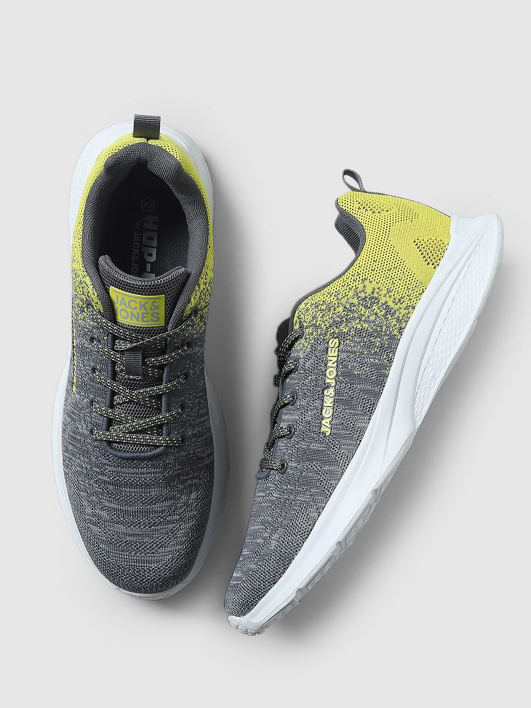 Grey Gradient Lace-Up Sneakers - Image 2