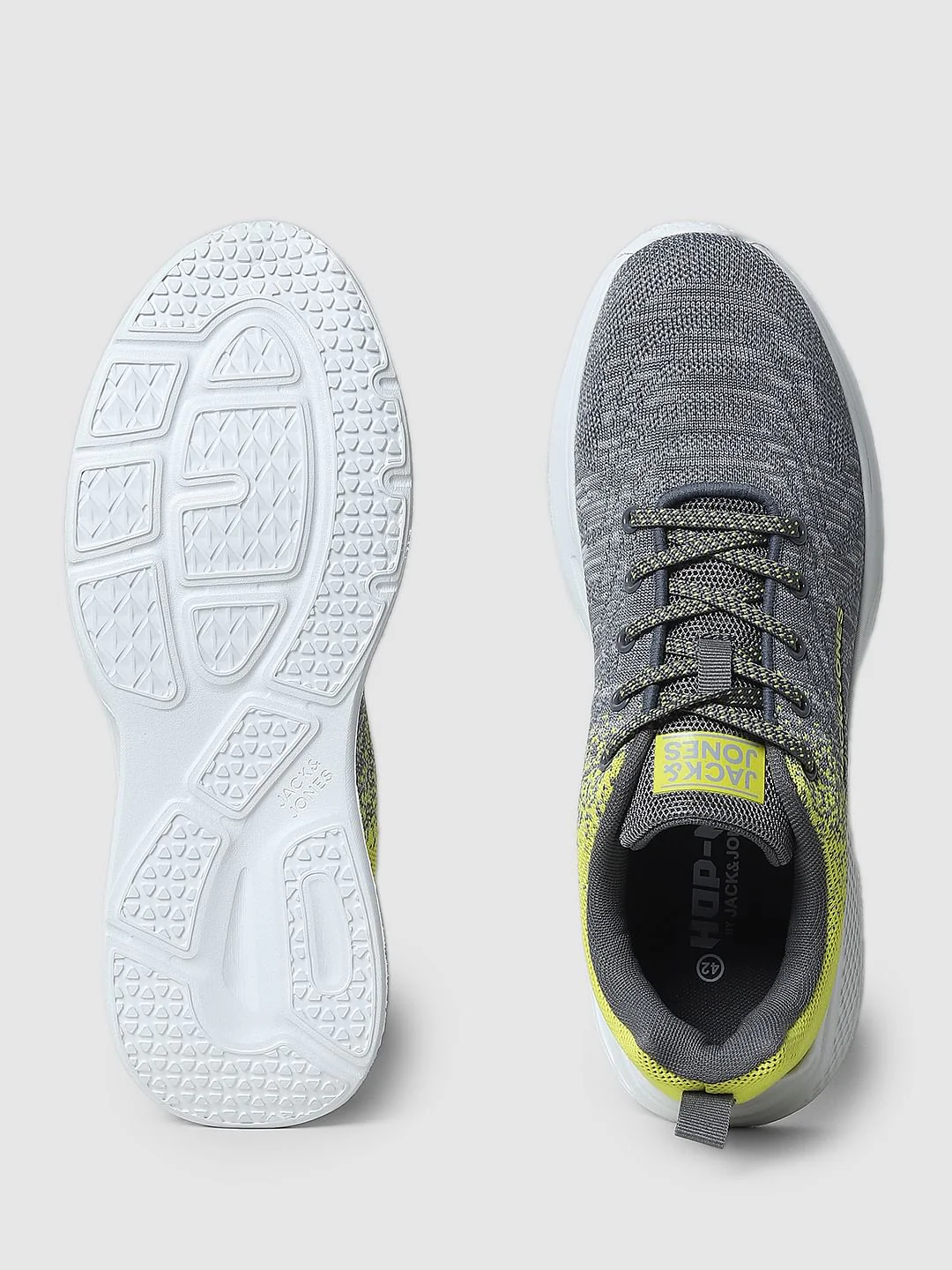 Grey Gradient Lace-Up Sneakers - Image 5