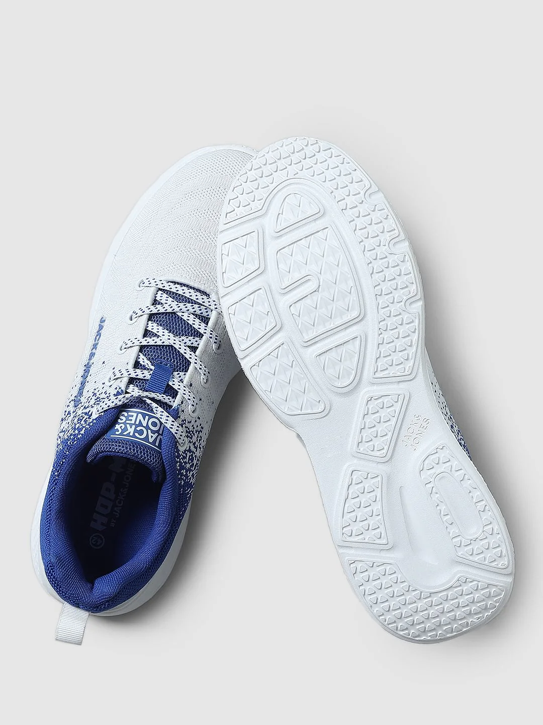White Gradient Lace-Up Sneakers - Image 6