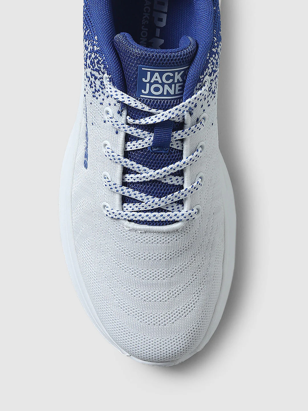 White Gradient Lace-Up Sneakers - Image 7