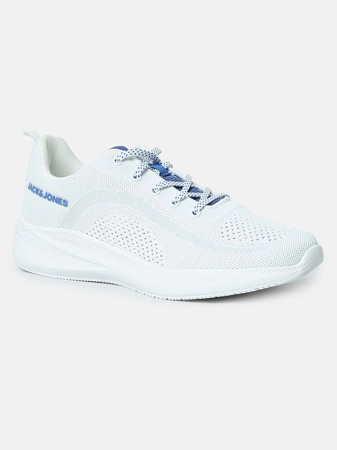 White Lace-Up Sneakers - Image 4