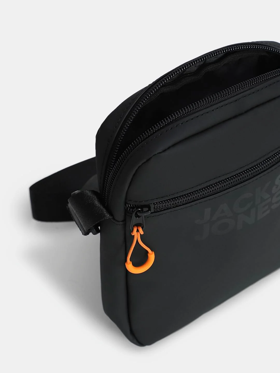 Black Logo Print Crossbody Bag - Image 4