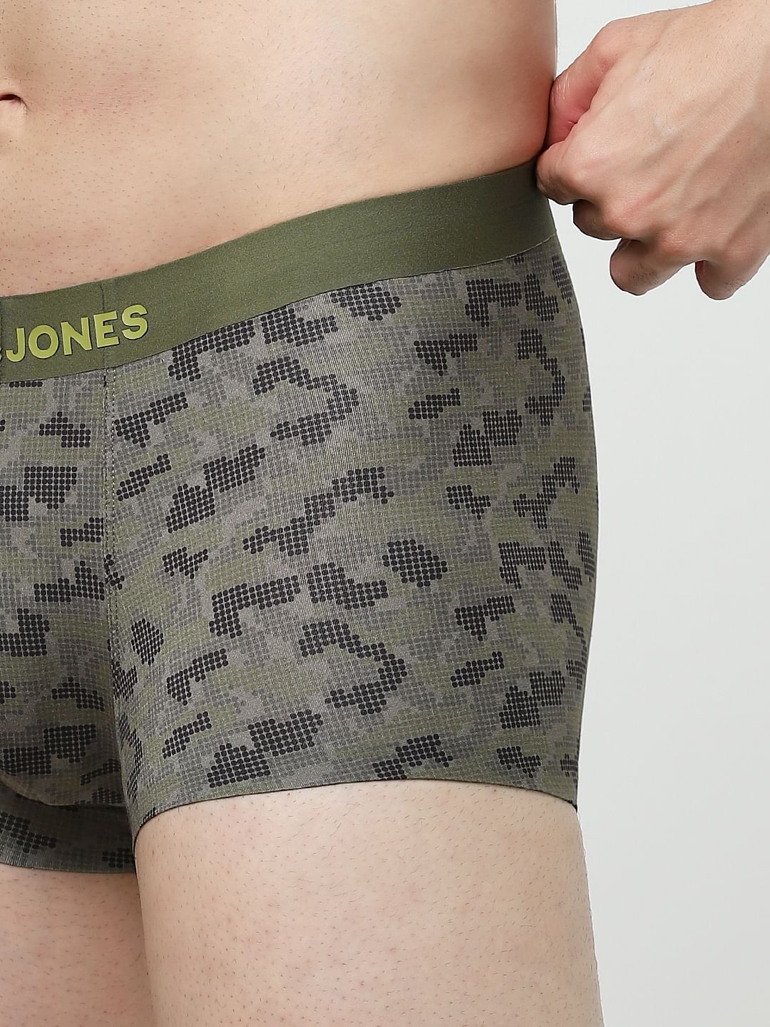 Green Printed Trunks - Image 6