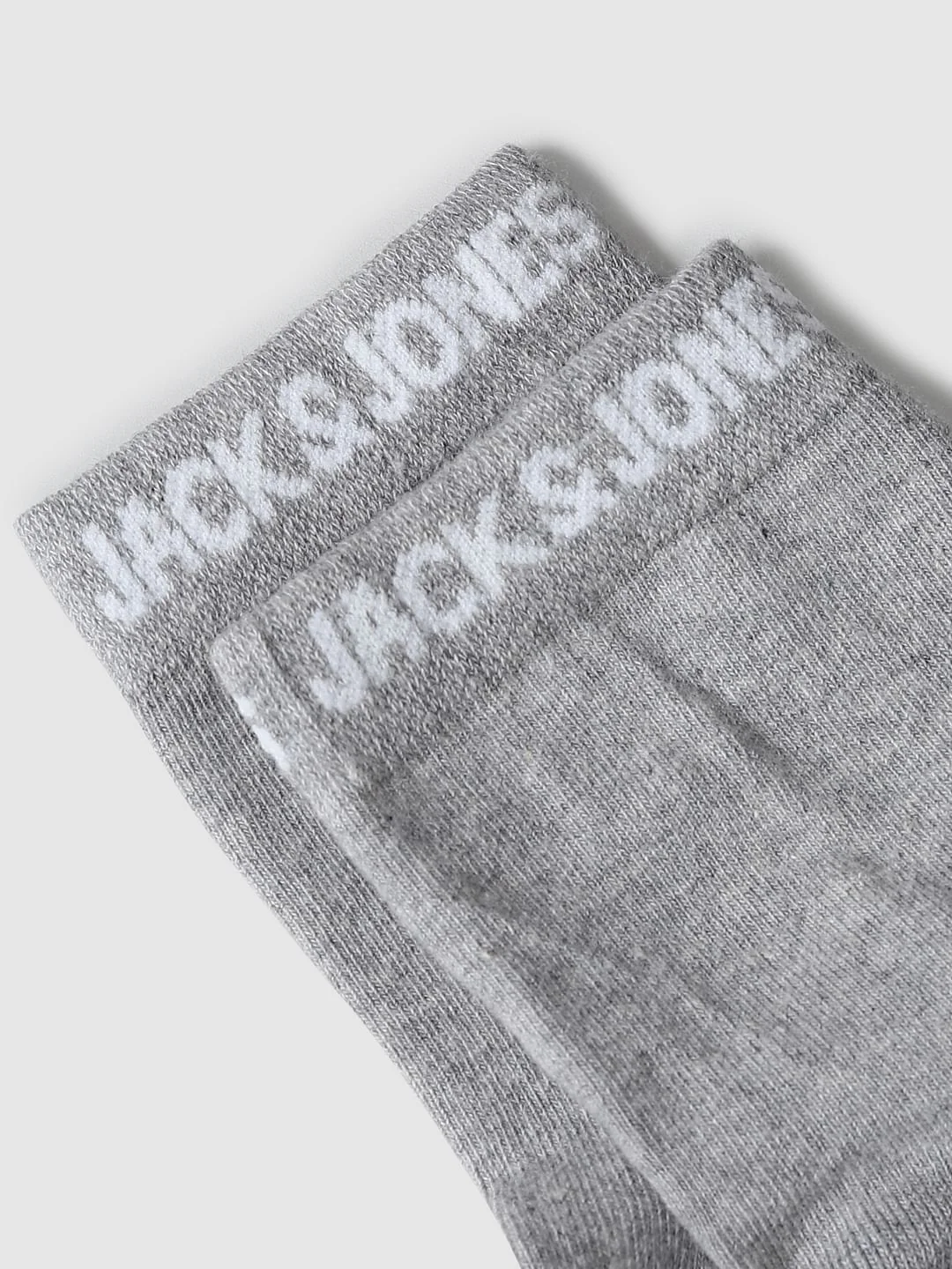 Pack Of 3 Solid Mid-Length Socks - White, Black & Grey - Image 7