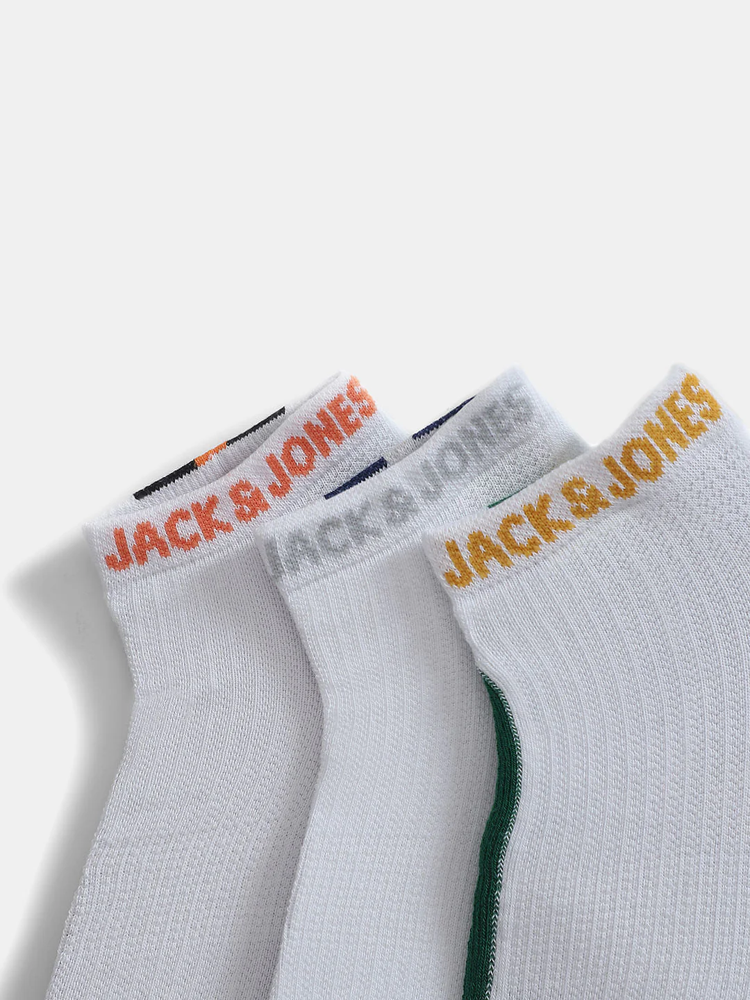 Pack of 3 Ankle Length Socks - Black, Blue & Green - Image 2