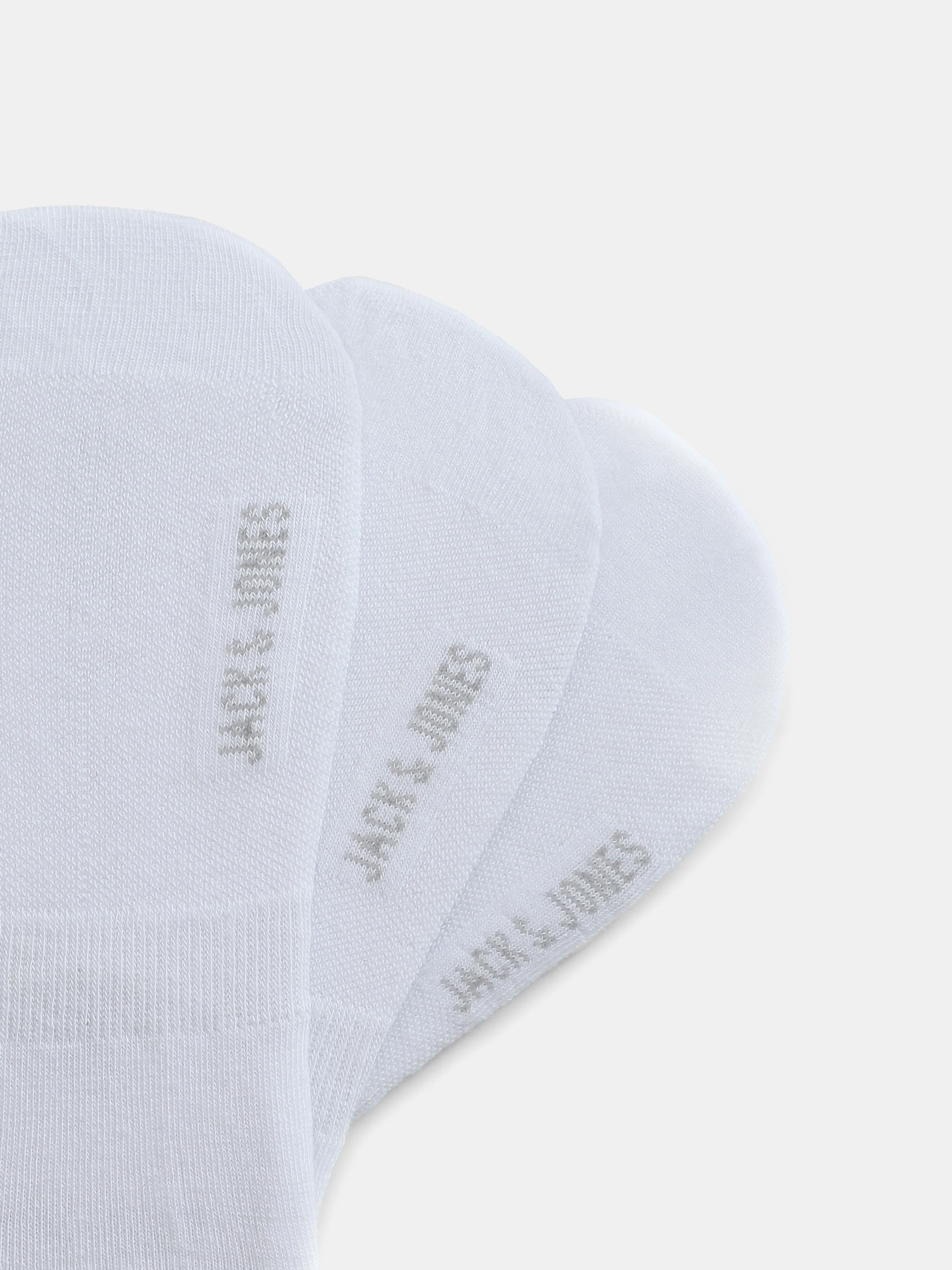Pack of 3 White No-Show Socks - Image 2