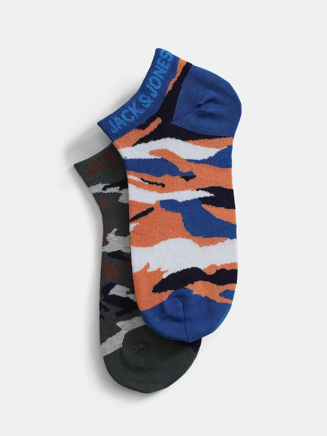 Pack of 2 Camo Print Ankle Length Socks