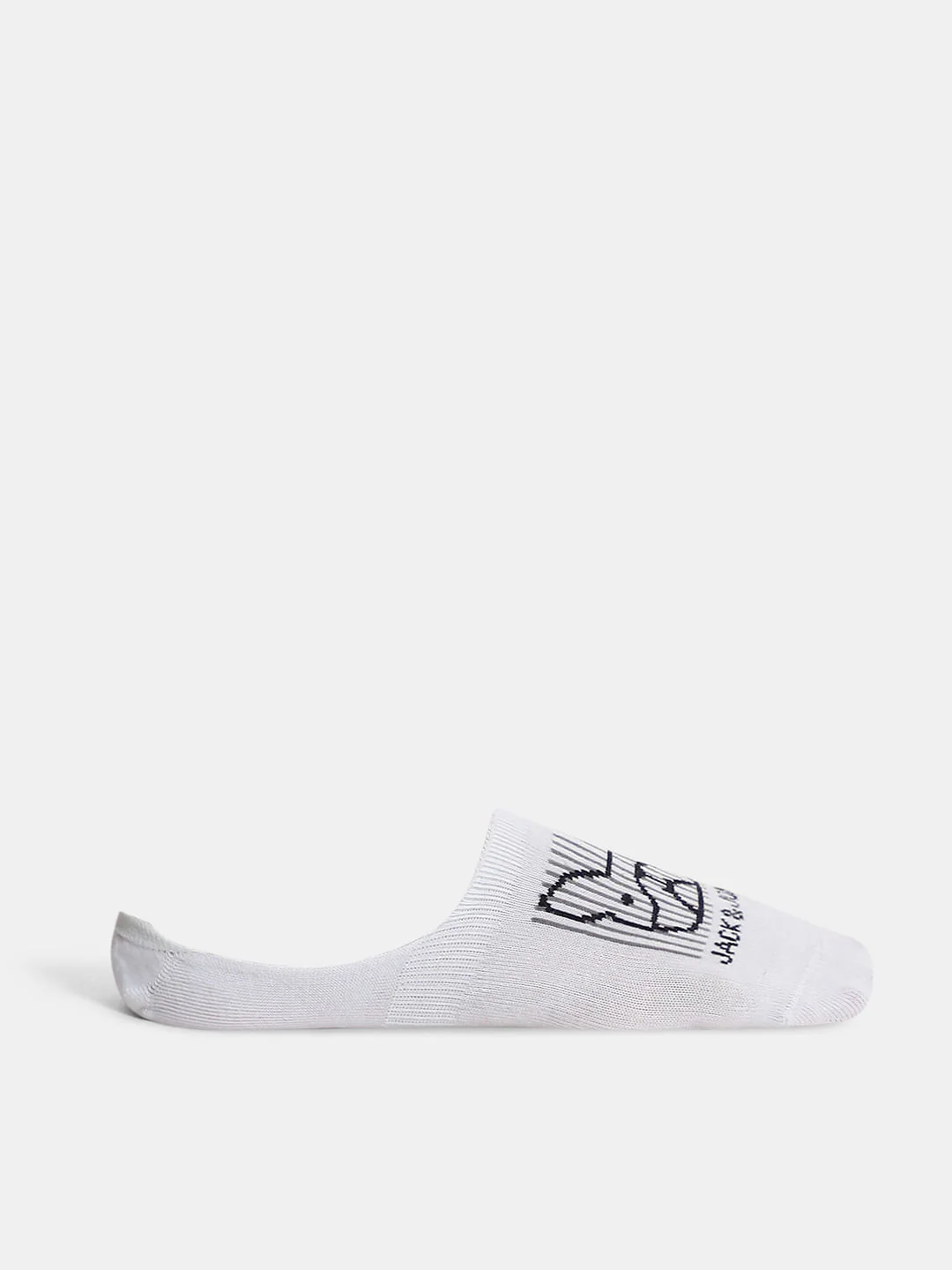 Pack of 3 No-Show Socks - Black, White & Grey - Image 5
