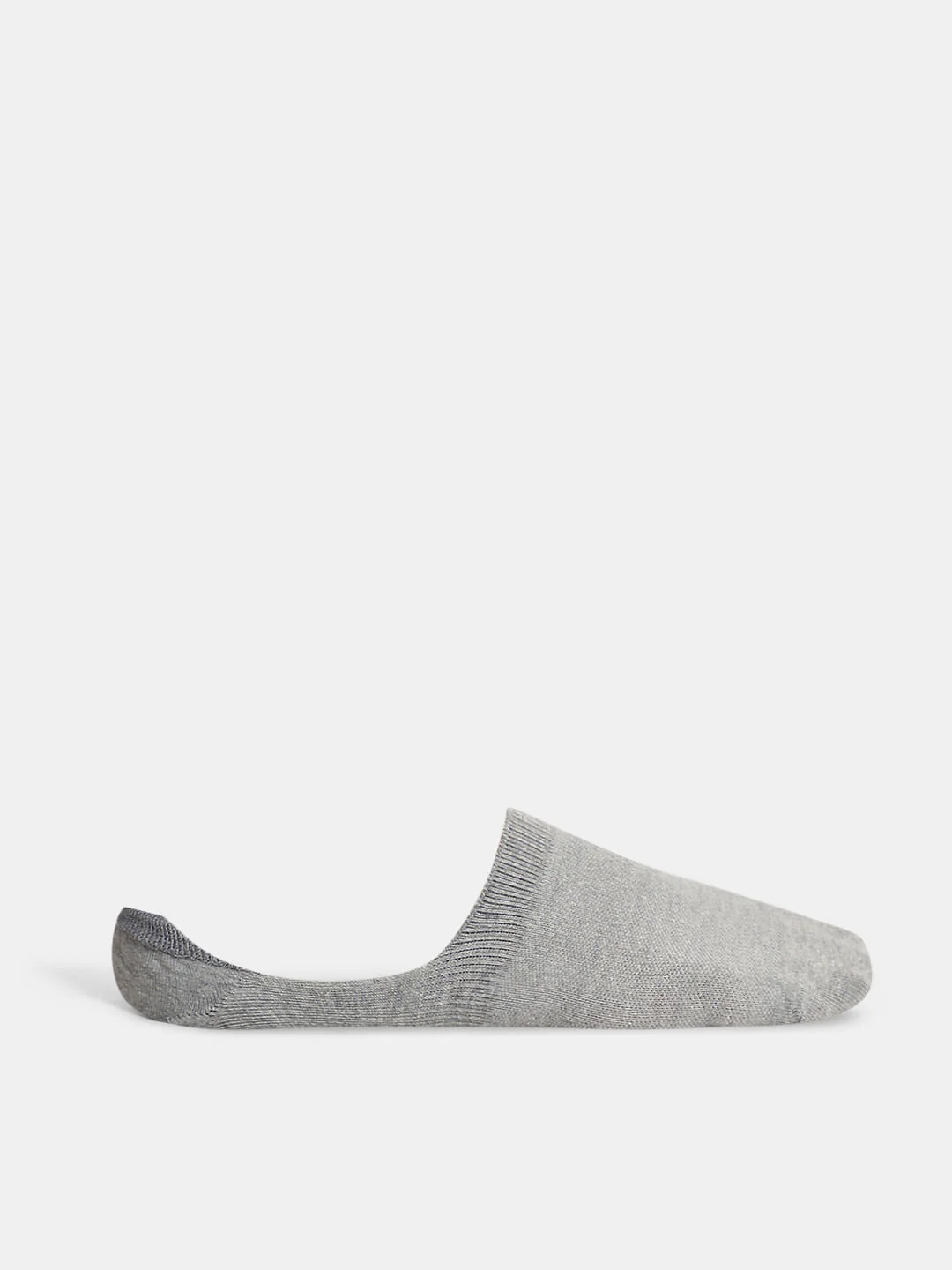 Pack of 3 Solid No-Show Socks - Black, White & Grey - Image 5