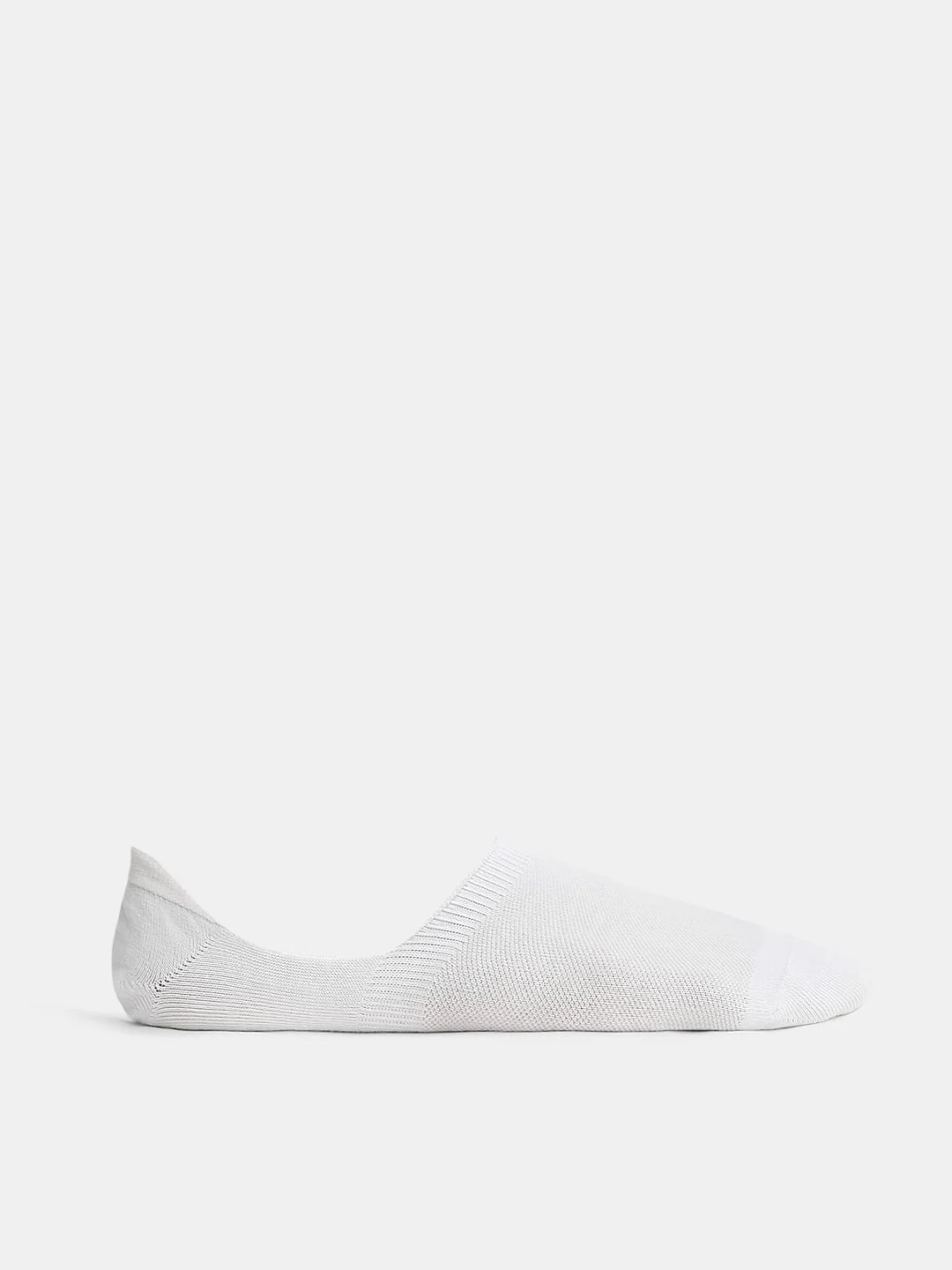 Pack Of 3 White No Show Socks - Grey, White & Black - Image 4