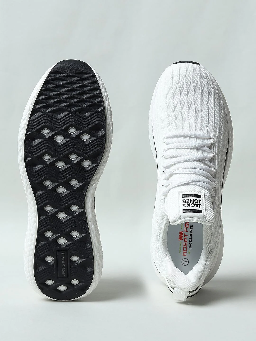 White Colourblocked Sneakers - Image 7