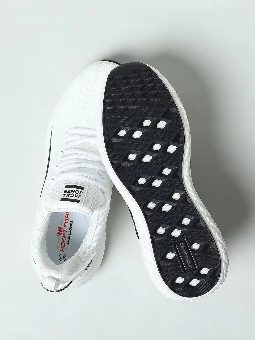 White Colourblocked Sneakers - Image 8