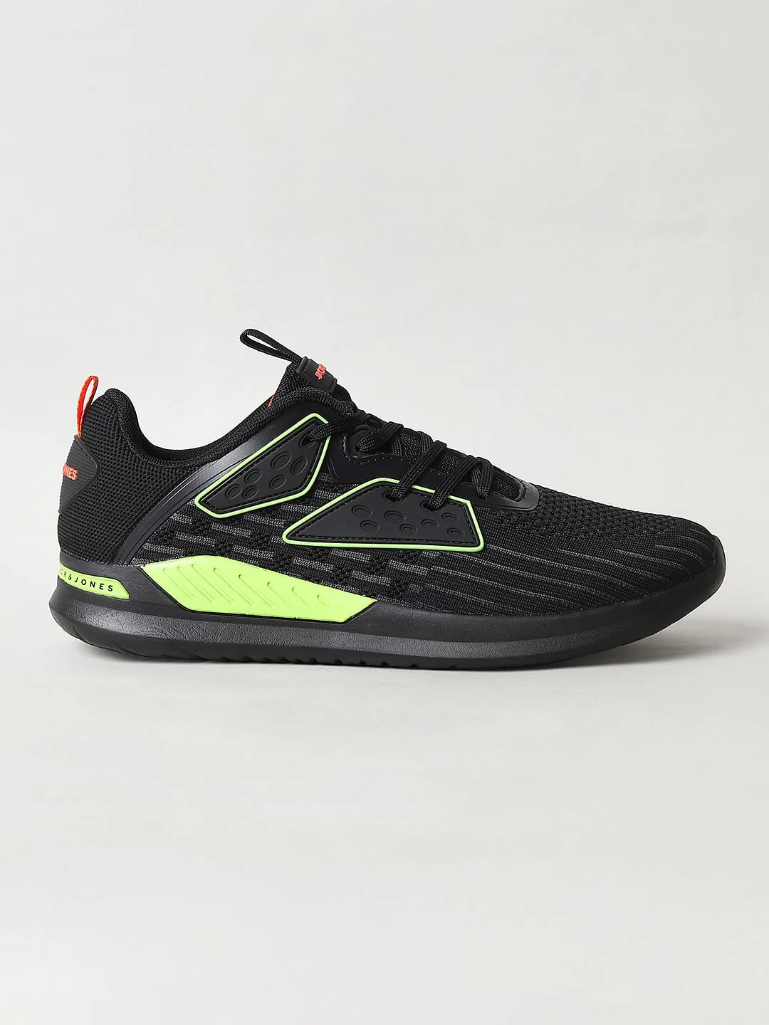 Black & Neon Green Sneakers - Image 2