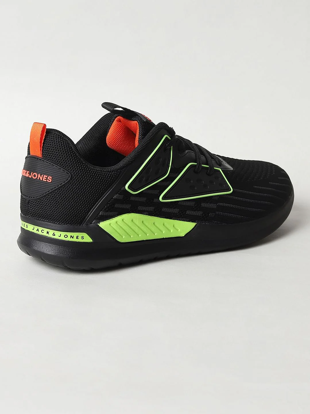 Black & Neon Green Sneakers - Image 4