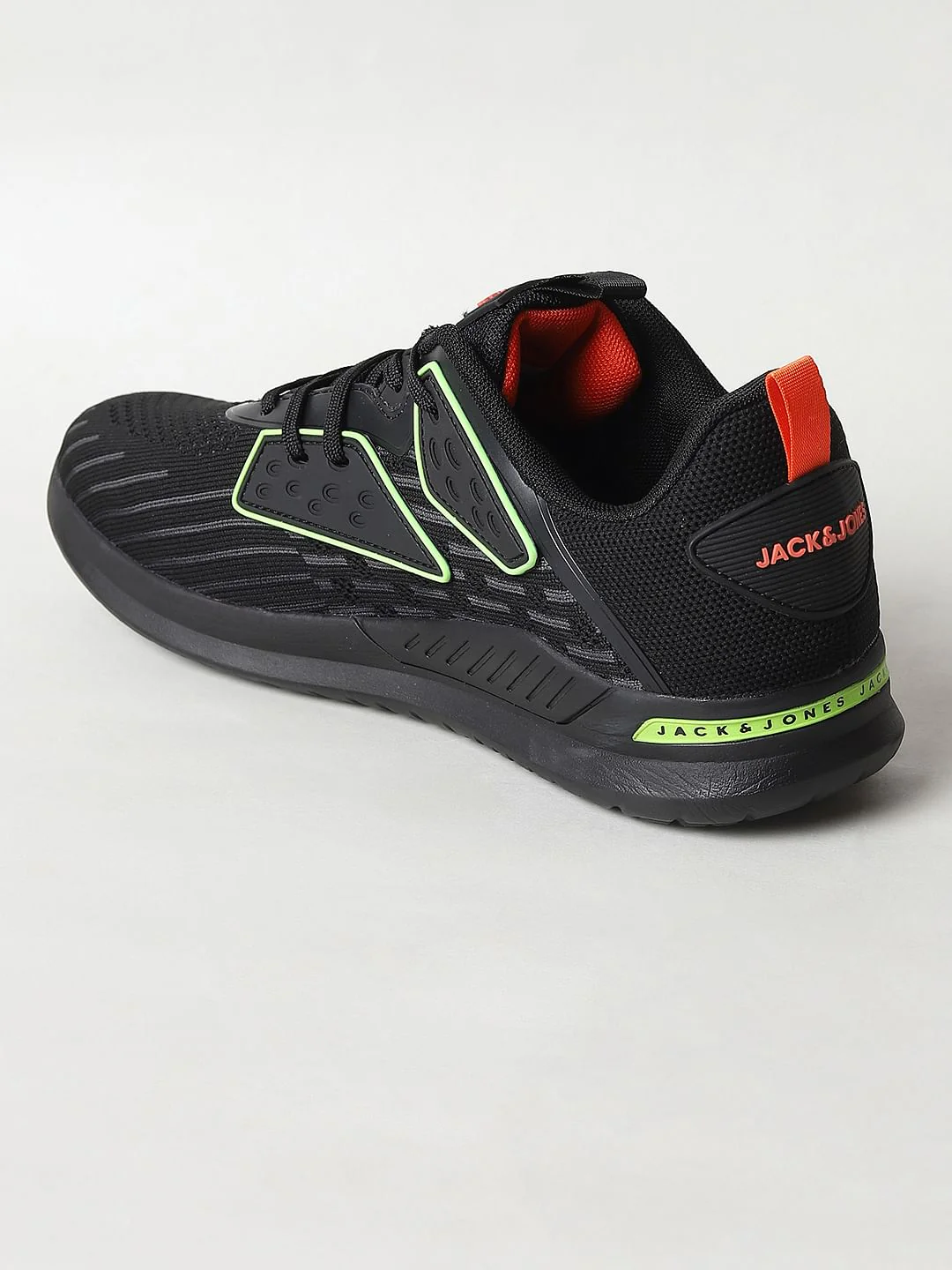 Black & Neon Green Sneakers - Image 5