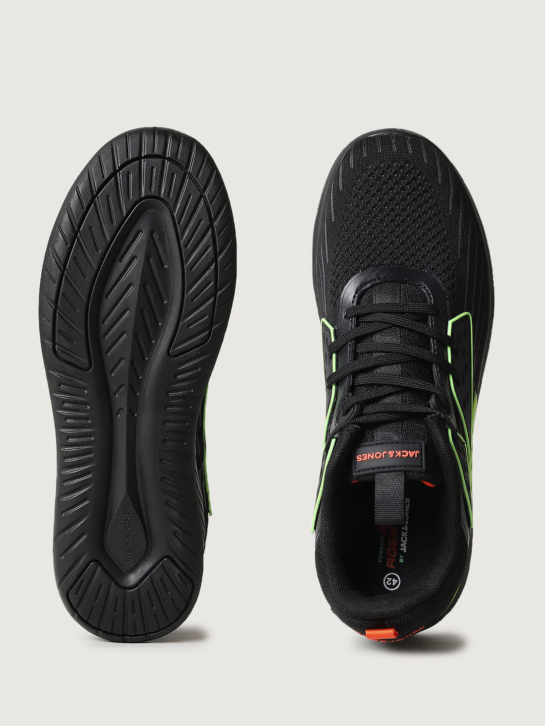 Black & Neon Green Sneakers - Image 8