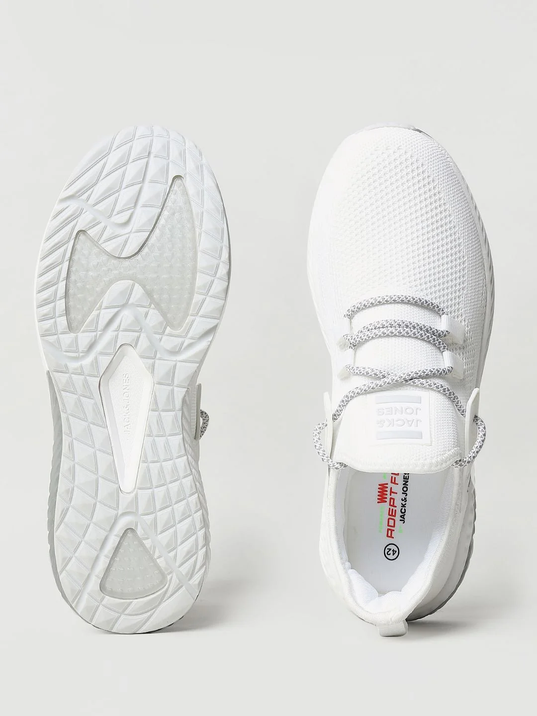 White Lace Up Sneakers - Image 8