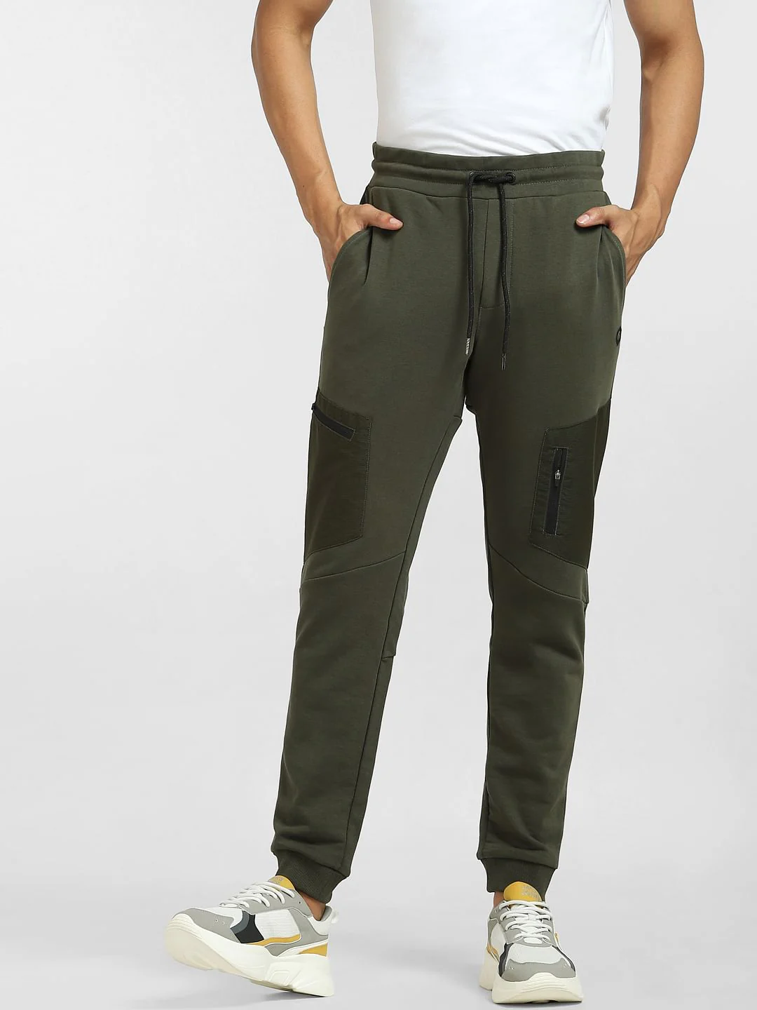Green Mid Rise Cargo Sweatpants - Image 2