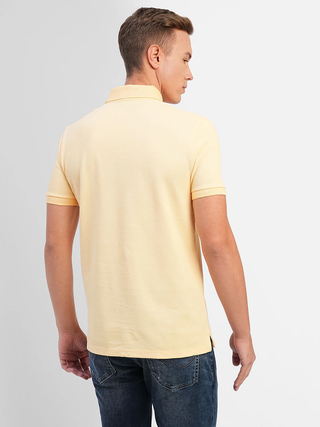 Yellow Polo Neck T-shirt - Image 4