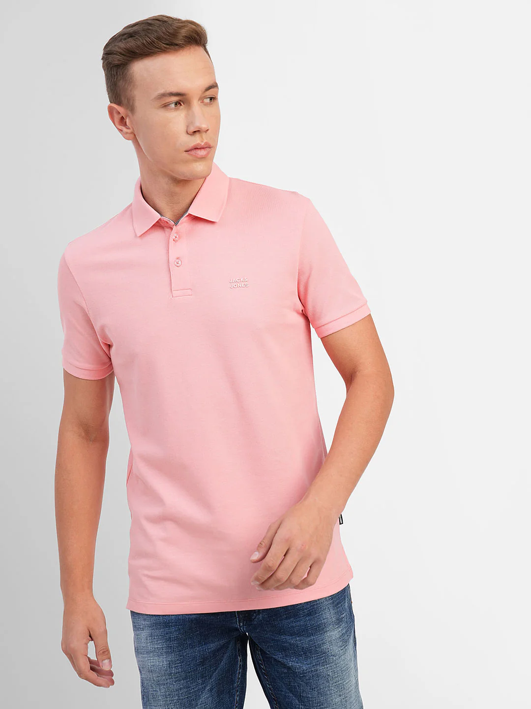 Pink Polo Neck T-shirt - Image 2