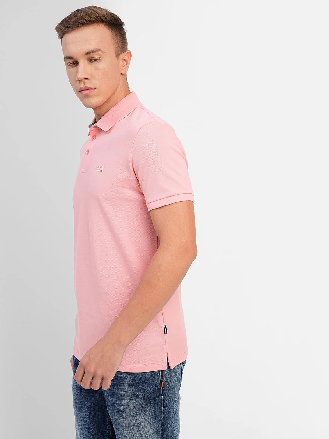 Pink Polo Neck T-shirt - Image 3