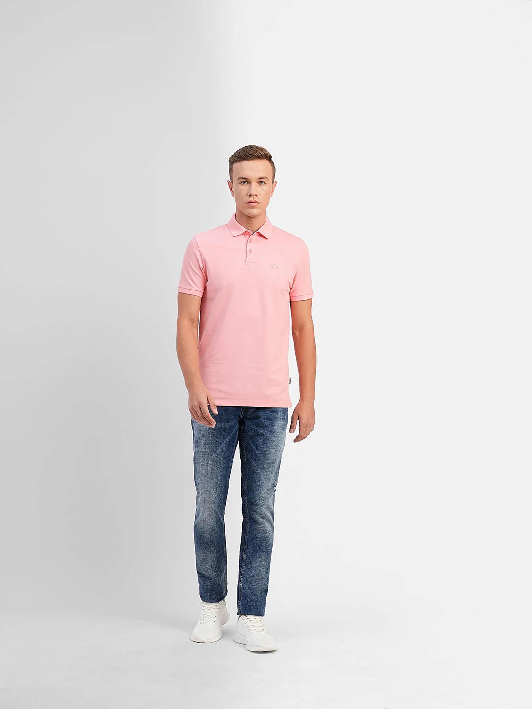 Pink Polo Neck T-shirt - Image 6