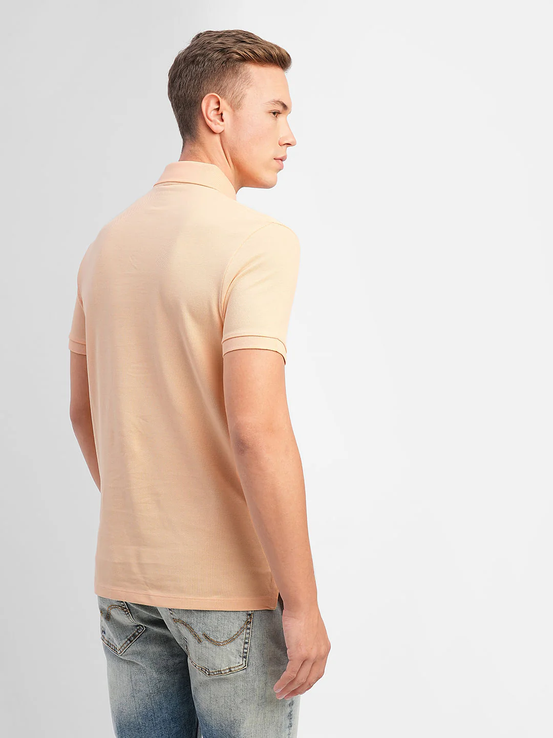 Orange Polo Neck T-shirt - Image 4