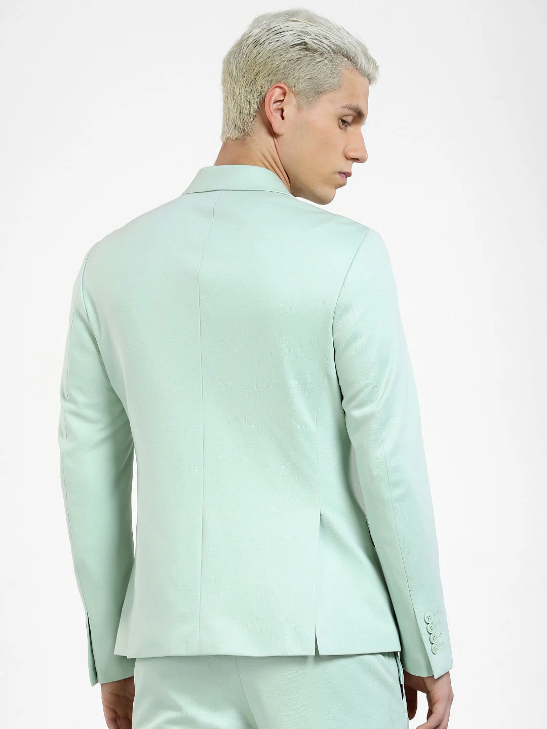Green Slim Fit Blazer - Image 4