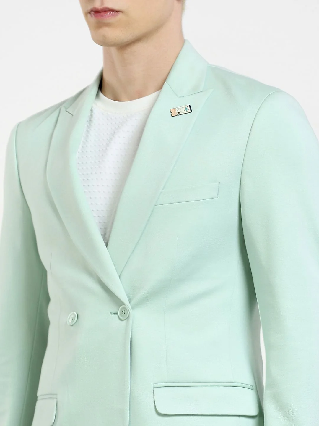 Green Slim Fit Blazer - Image 5