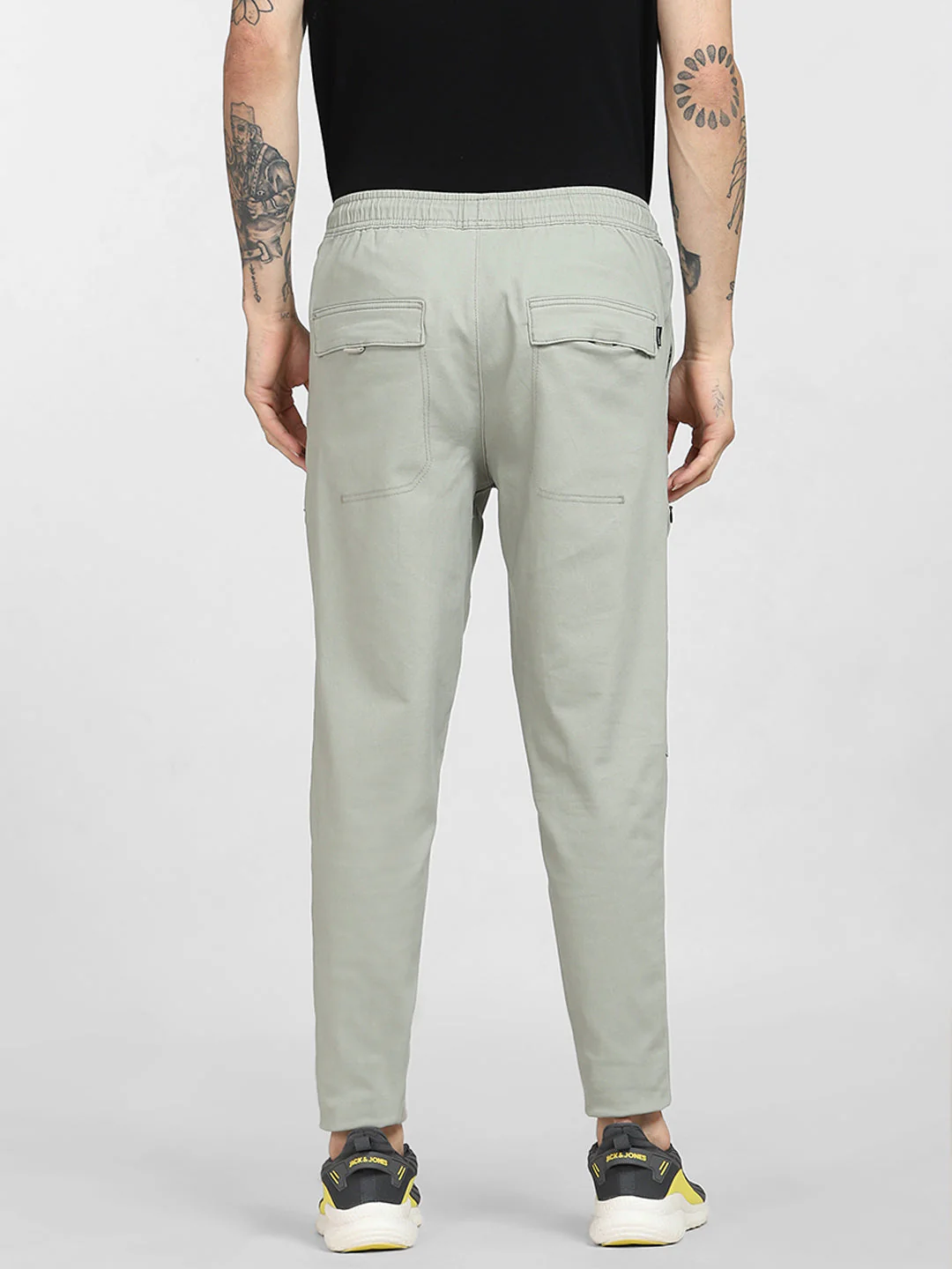 6 Pocket Slim Fit Cargos - Grey - Image 7