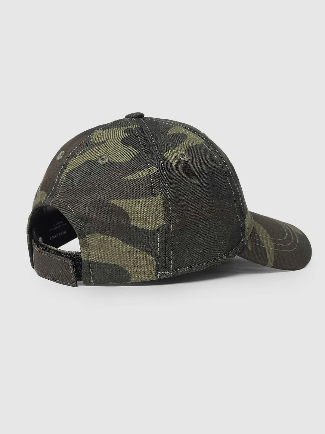 Boys Green Camo Print Baseball Cap - Image 5
