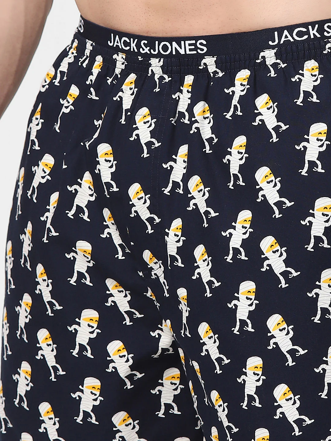 Navy Blue Graphic Print Boxers - Image 4