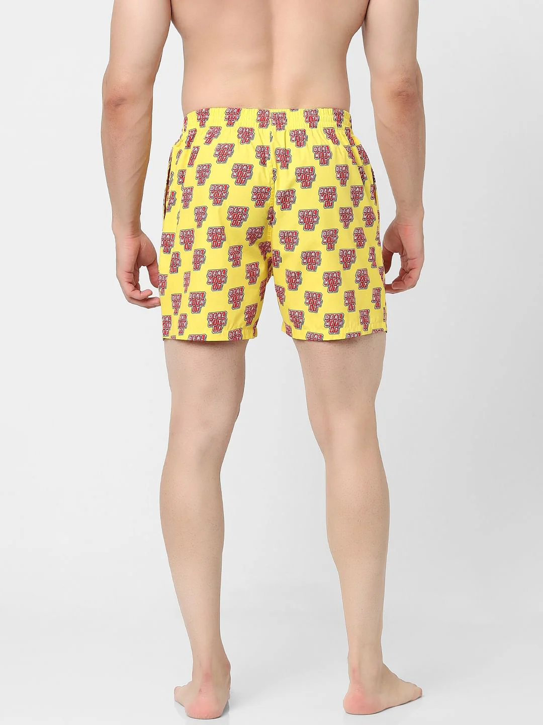 Yellow Graphic Print Boxers - Image 3