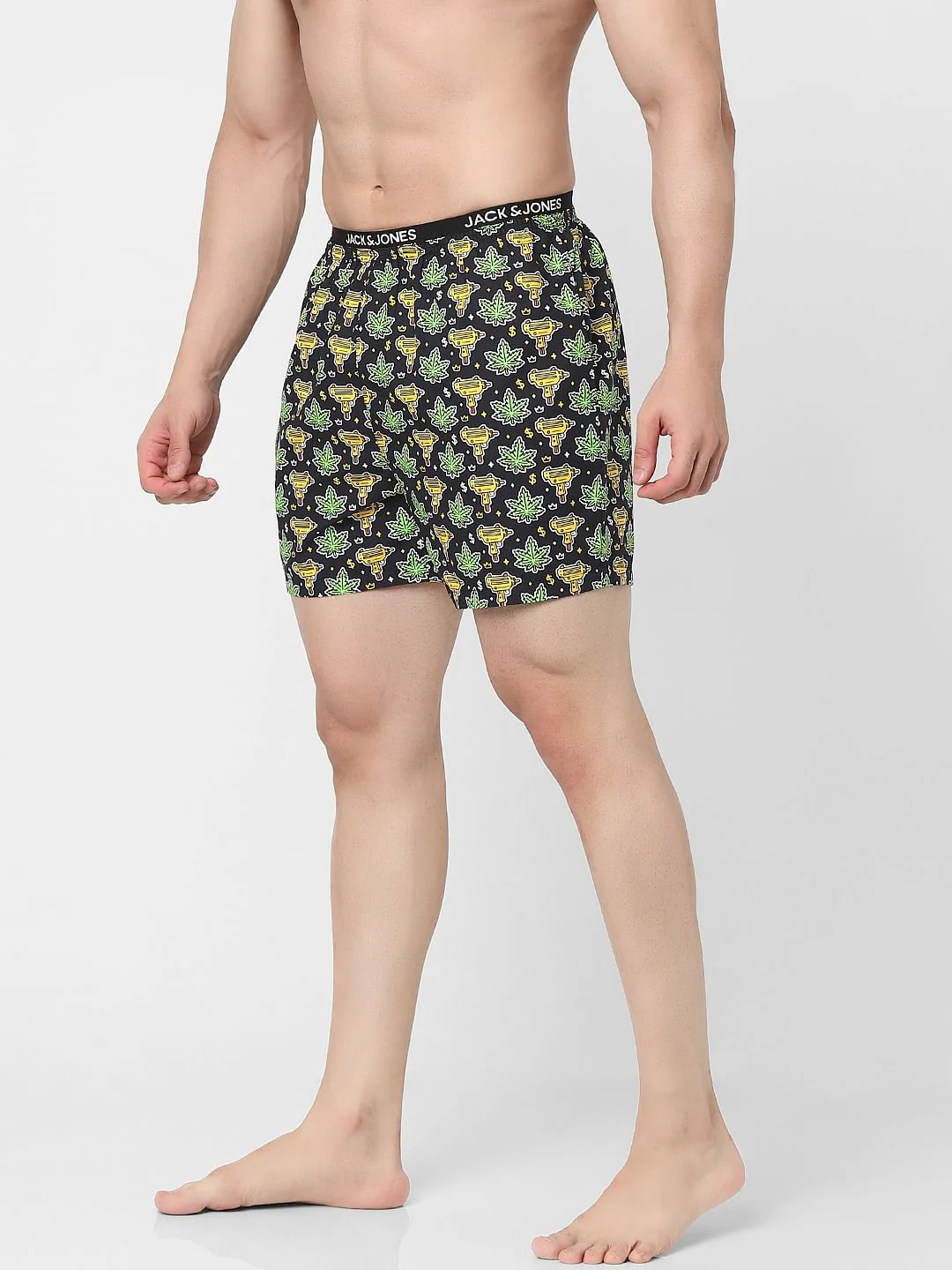 Black Graphic Print Boxers - Image 2