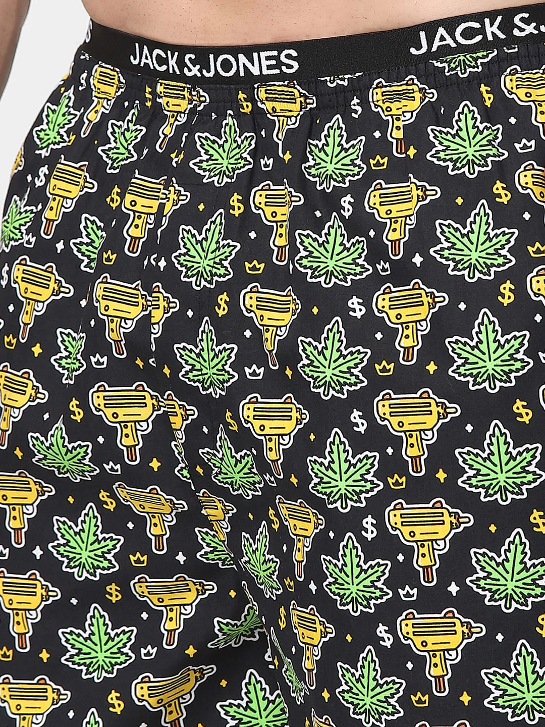 Black Graphic Print Boxers - Image 4