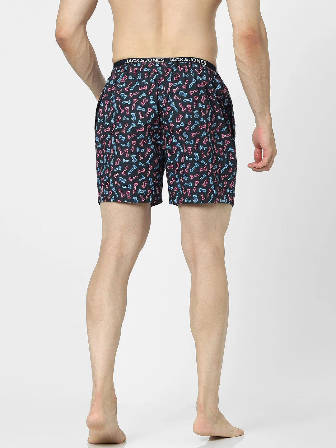 Navy Blue Graphic Print Boxers - Image 3