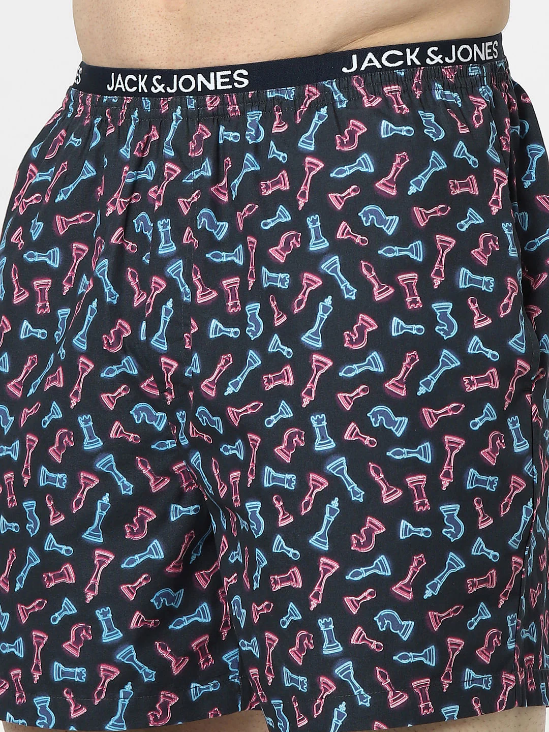 Navy Blue Graphic Print Boxers - Image 4