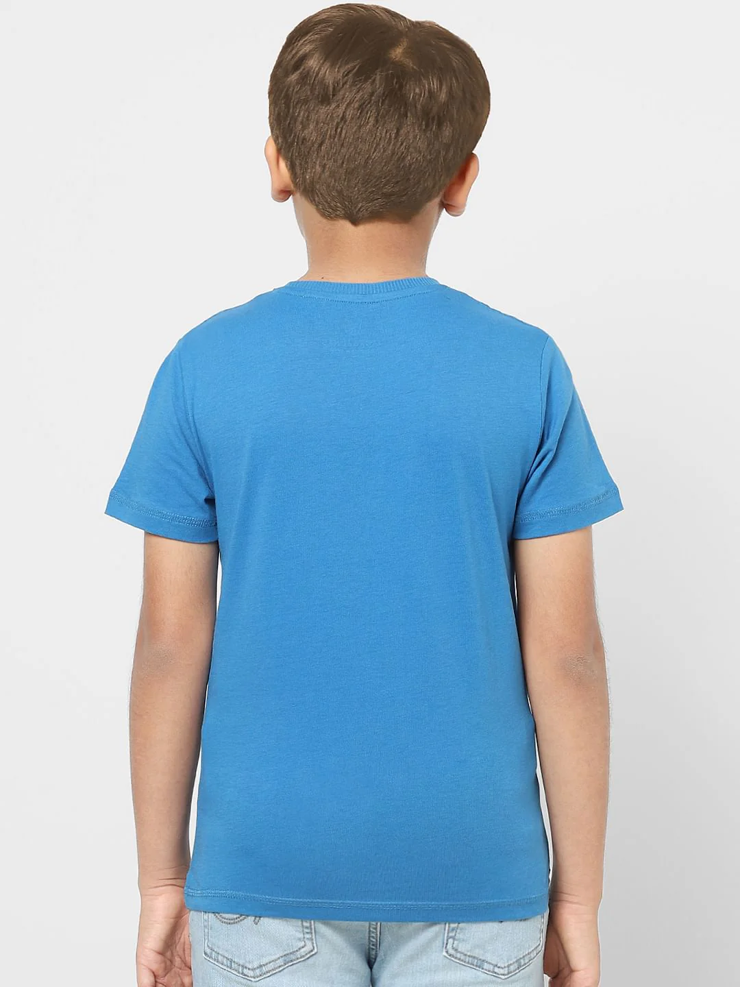 Boys Blue Graphic Print T-shirt - Image 4
